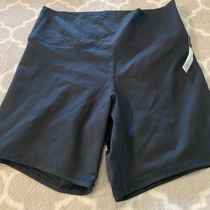 High waist Black Yoga Shorts 1XL